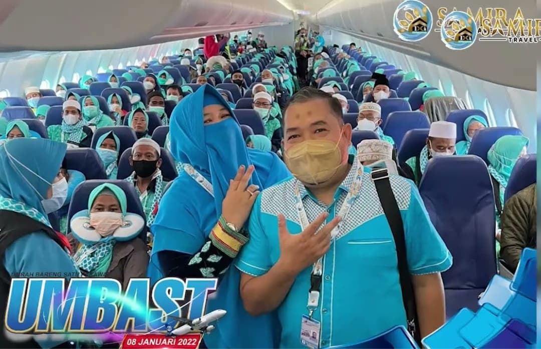 Tanpa Transit, Hampir 400 Jamaah Samira Travel Berangkat Umroh Bersama dalam Satu Pesawat